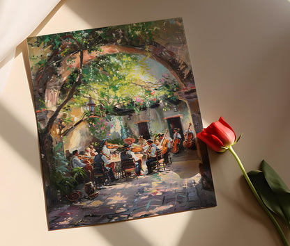 Affiche Mariage Mexicain – Impression d'Art de Groupe Mariachi