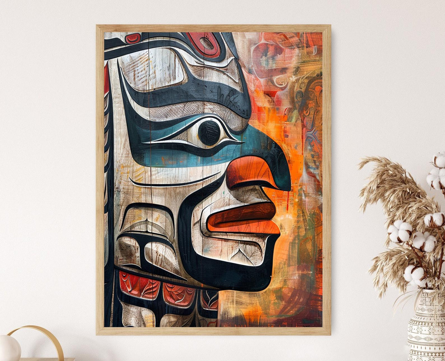 Affiche Art Haida – Décor mural autochtone authentique