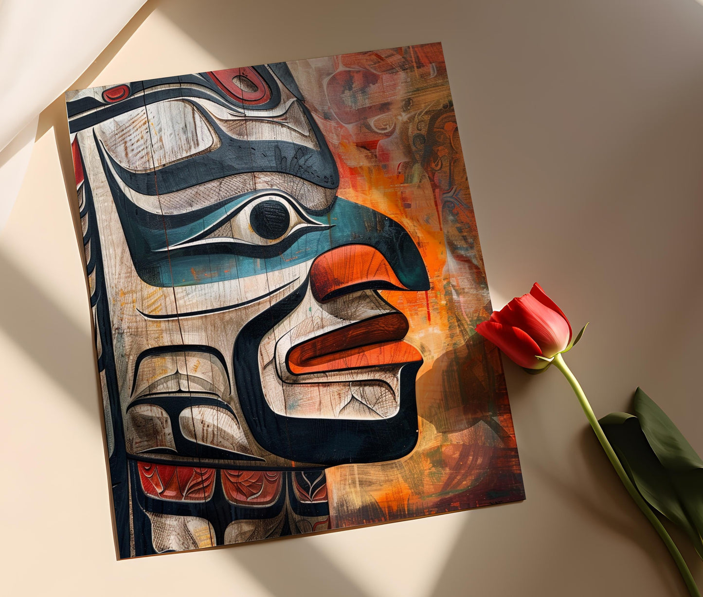 Affiche Art Haida – Décor mural autochtone authentique