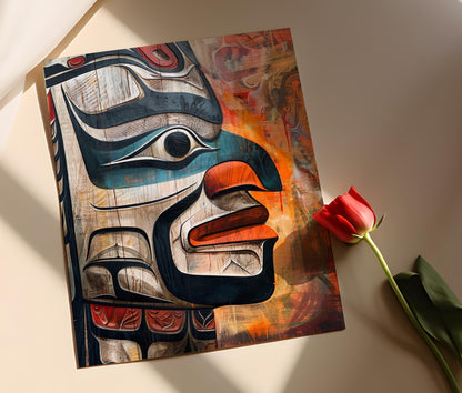 Affiche Art Haida – Décor mural autochtone authentique