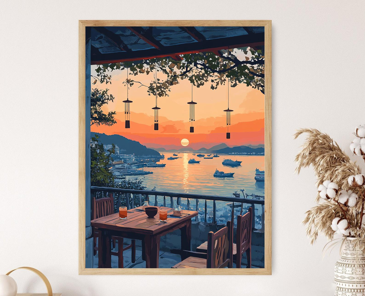 Affiche Ulsan – Impression artistique vectorielle de la côte coréenne