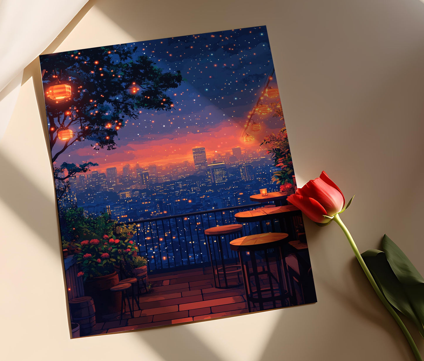 Affiche Daejeon – Illustration Vectorielle Moderne pour Décor Coréen