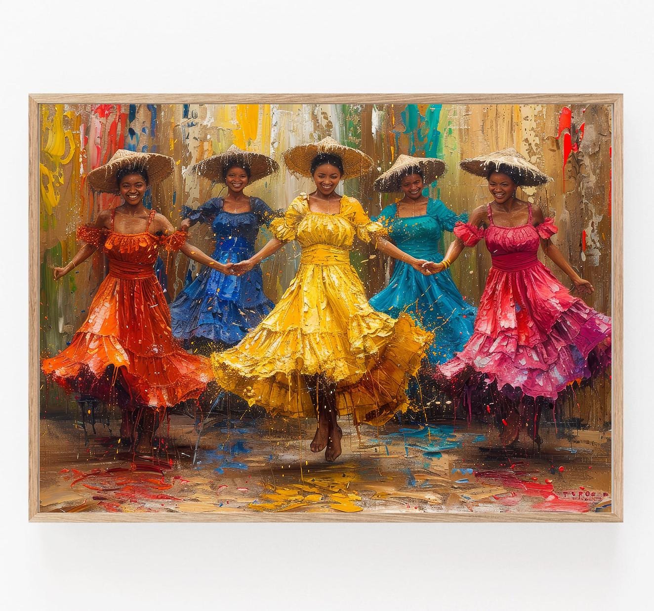 Affiche Tinikling Colorée – Art du Danse Traditionnelle Philippine