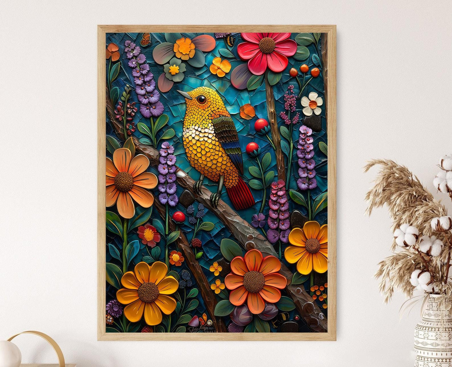 Affiche Talavera Mexicaine – Art Décoratif Fait Main