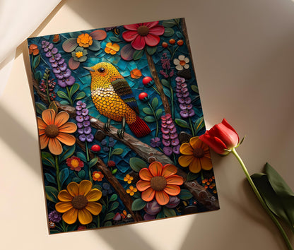 Affiche Talavera Mexicaine – Art Décoratif Peint à la Main