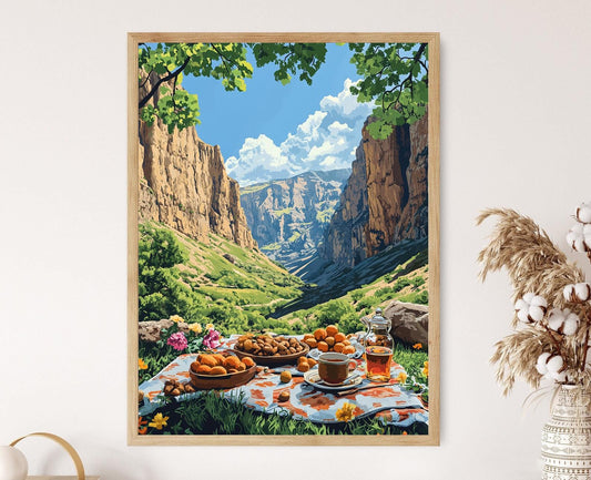 Affiche Rawanduz – Impression artistique des montagnes de Kurdistan