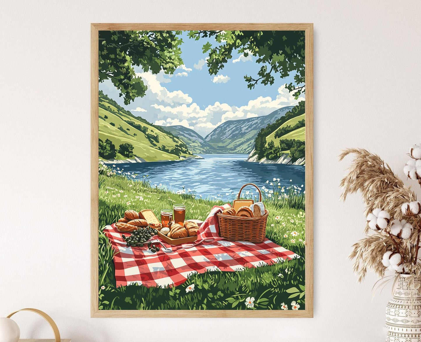 Affiche Dukan Lake – Art Print de Kurdistan pour Célébration de Newroz