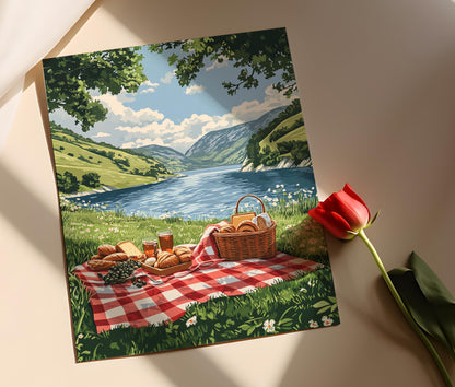 Affiche Dukan Lake – Art Print de Kurdistan pour Célébration de Newroz