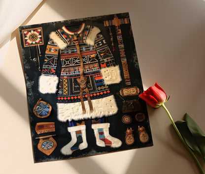 Affiche Traditions Inuit – Poster Peinture Héritage Arctique