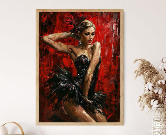 Affiche Danseuse Sensuelle – Poster Décor Érotique pour Chambre Romantique