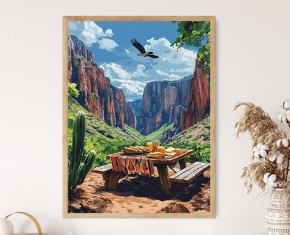 Affiche Canyon de Cuivre – Art Print Paysage Rarámuri pour Restaurant