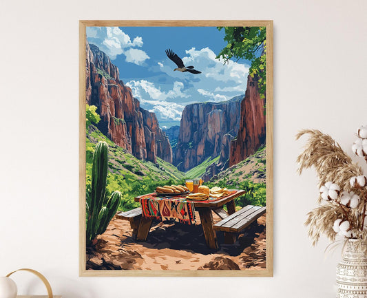 Affiche Canyon de Cuivre – Art Print Paysage Rarámuri pour Restaurant