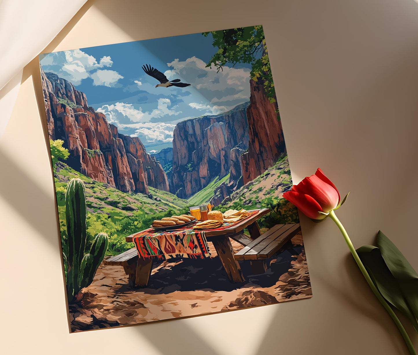 Affiche Canyon de Cuivre – Art Print Paysage Rarámuri pour Restaurant