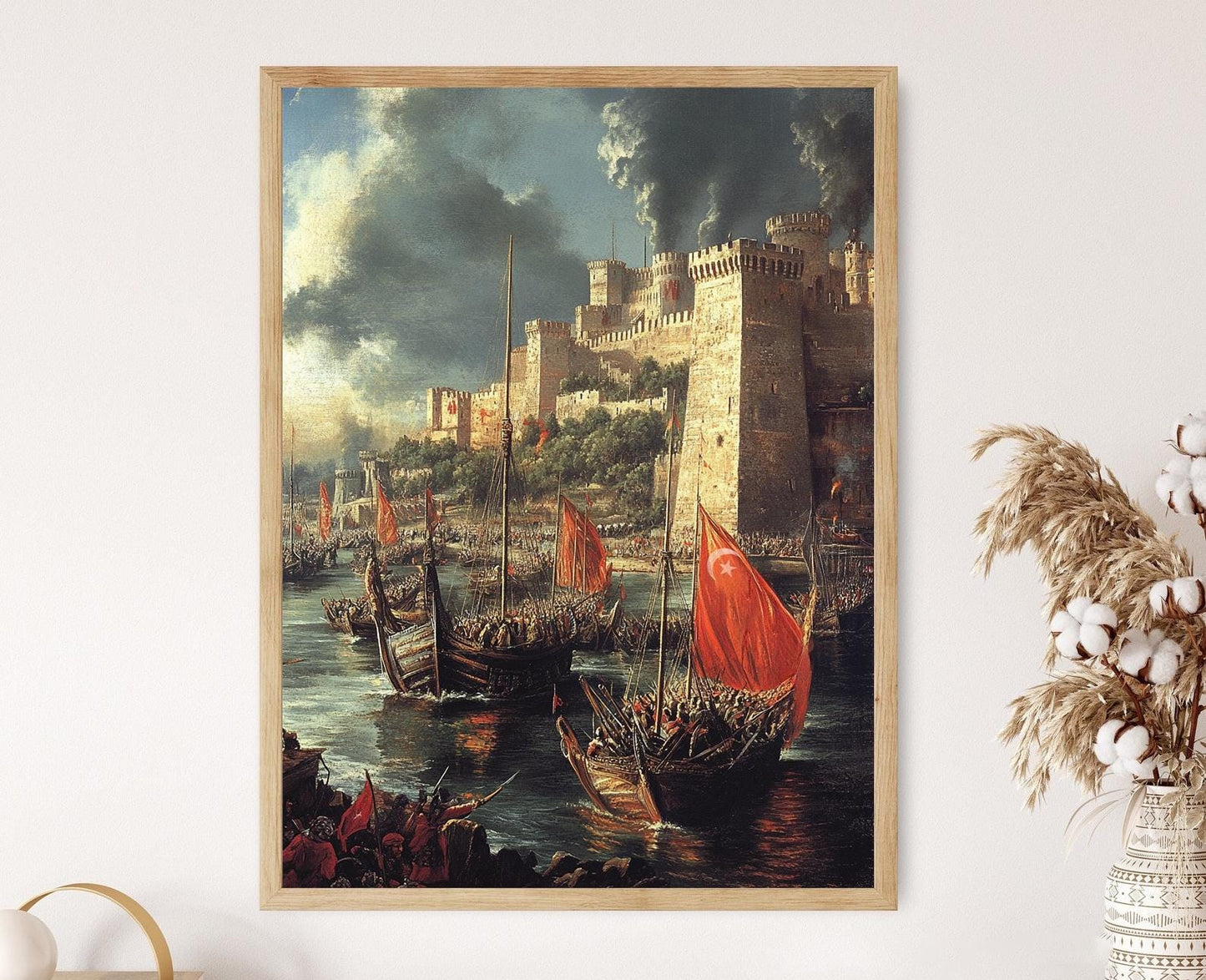 Affiche de la Bataille Ottomane d'Istanbul – Art Médiéval du Bosphore