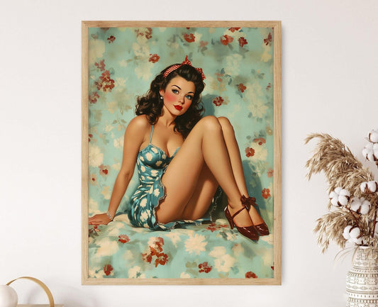 Affiche Rockabilly – Poster Art rétro pin-up des années 50