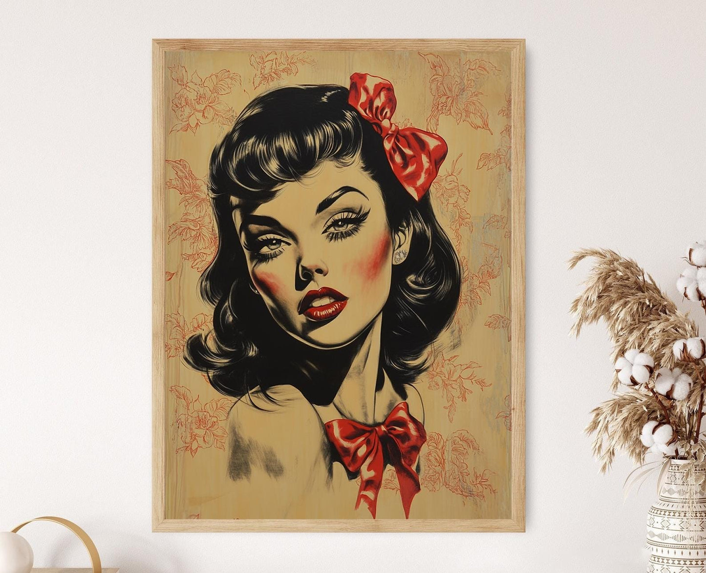 Affiche Rockabilly Rétro – Poster Art Pin-Up Années 50 Vintage