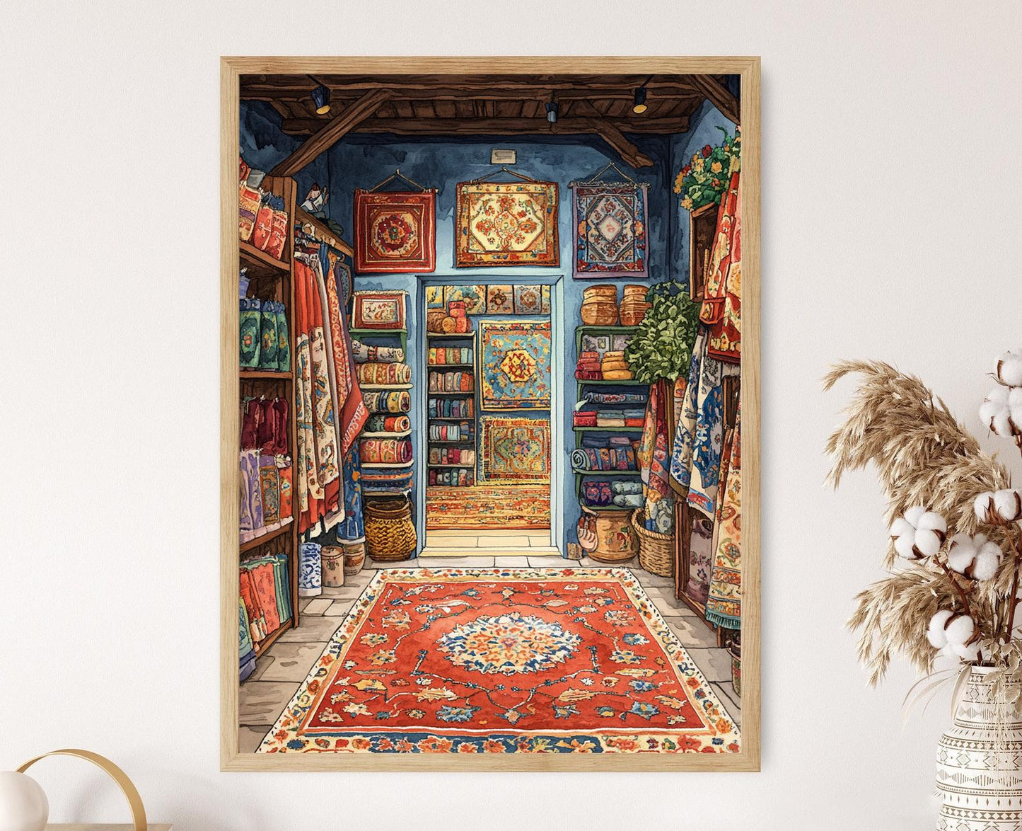 Affiche Tapis Bermuda – Poster Art Print Artisanat Traditionnel