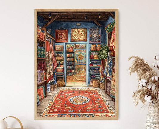 Affiche Tapis Bermuda – Poster Art Print Artisanat Traditionnel