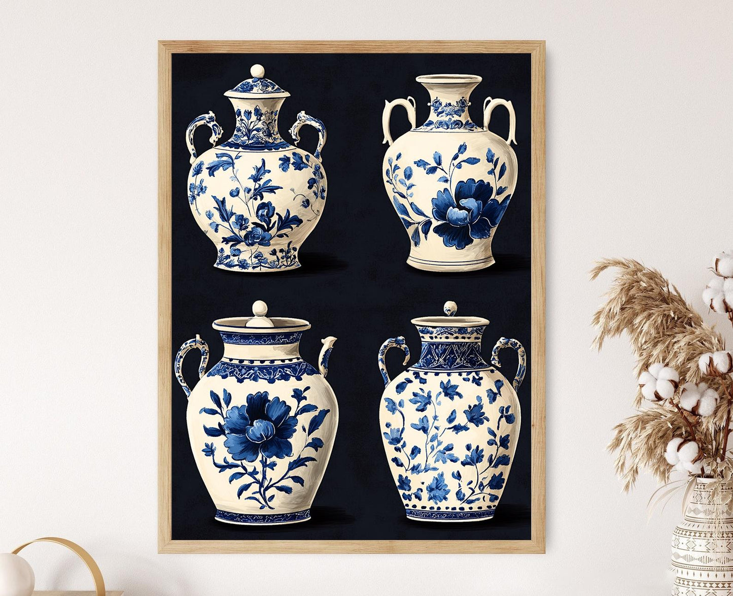 Affiche Art Céramique Afghan – Impression de Poterie Traditionnelle