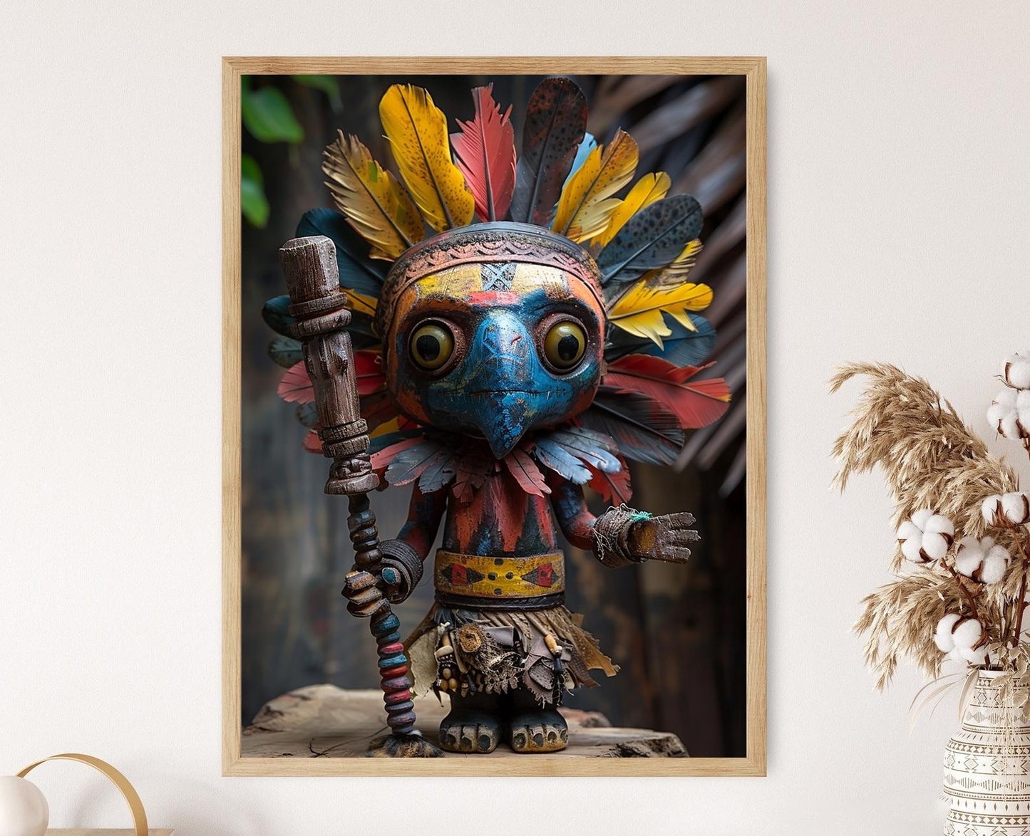 Affiche Élégua – Art mural inspiré de poupées Santeria, cadeau spirituel