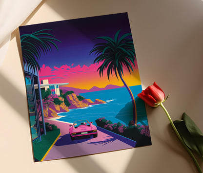 Affiche Pop Art "Cruiser avec Style" – Impression Artistique Moderne