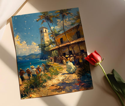 Affiche Festival de Parranda – Imprimé artistique de Porto Rico