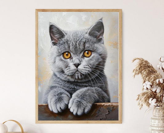 Affiche British Shorthair – Impression Giclée, Décor de Maison