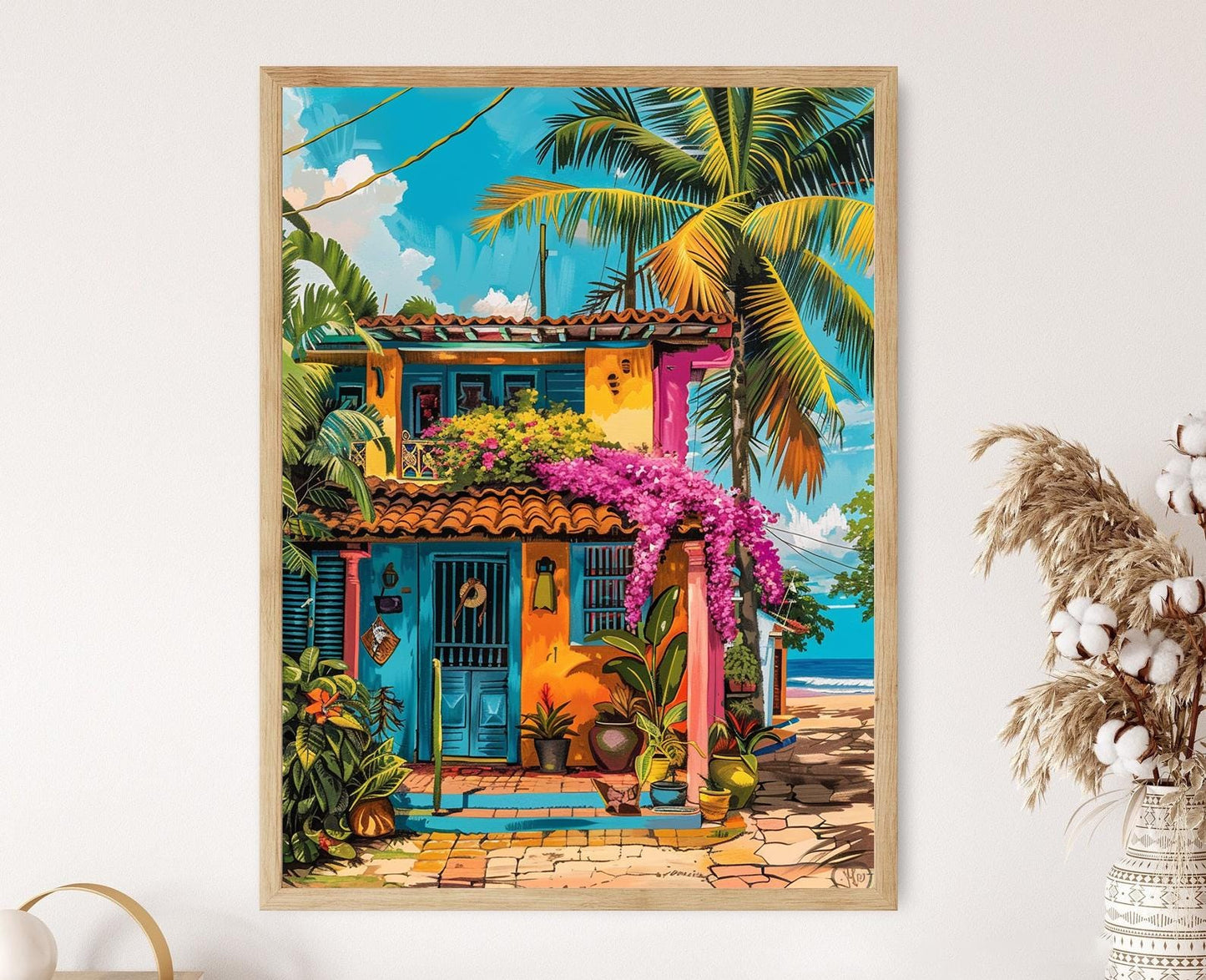 Affiche Porto Rico – Poster rétro de voyage sur l'île