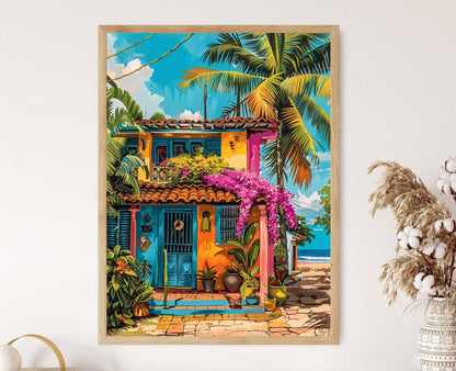 Affiche Porto Rico – Poster rétro de voyage sur l'île