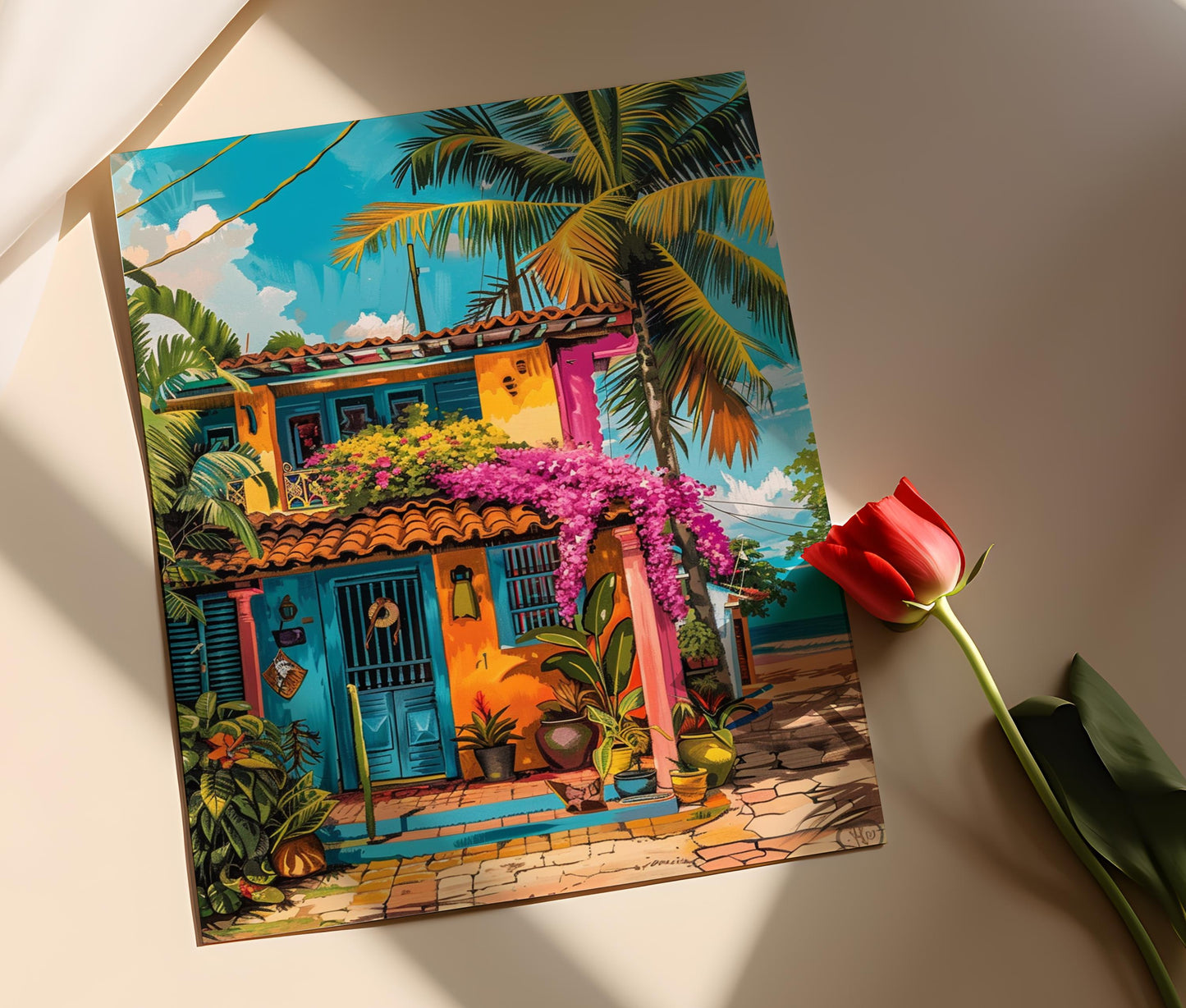 Affiche Porto Rico – Poster rétro de voyage sur l'île