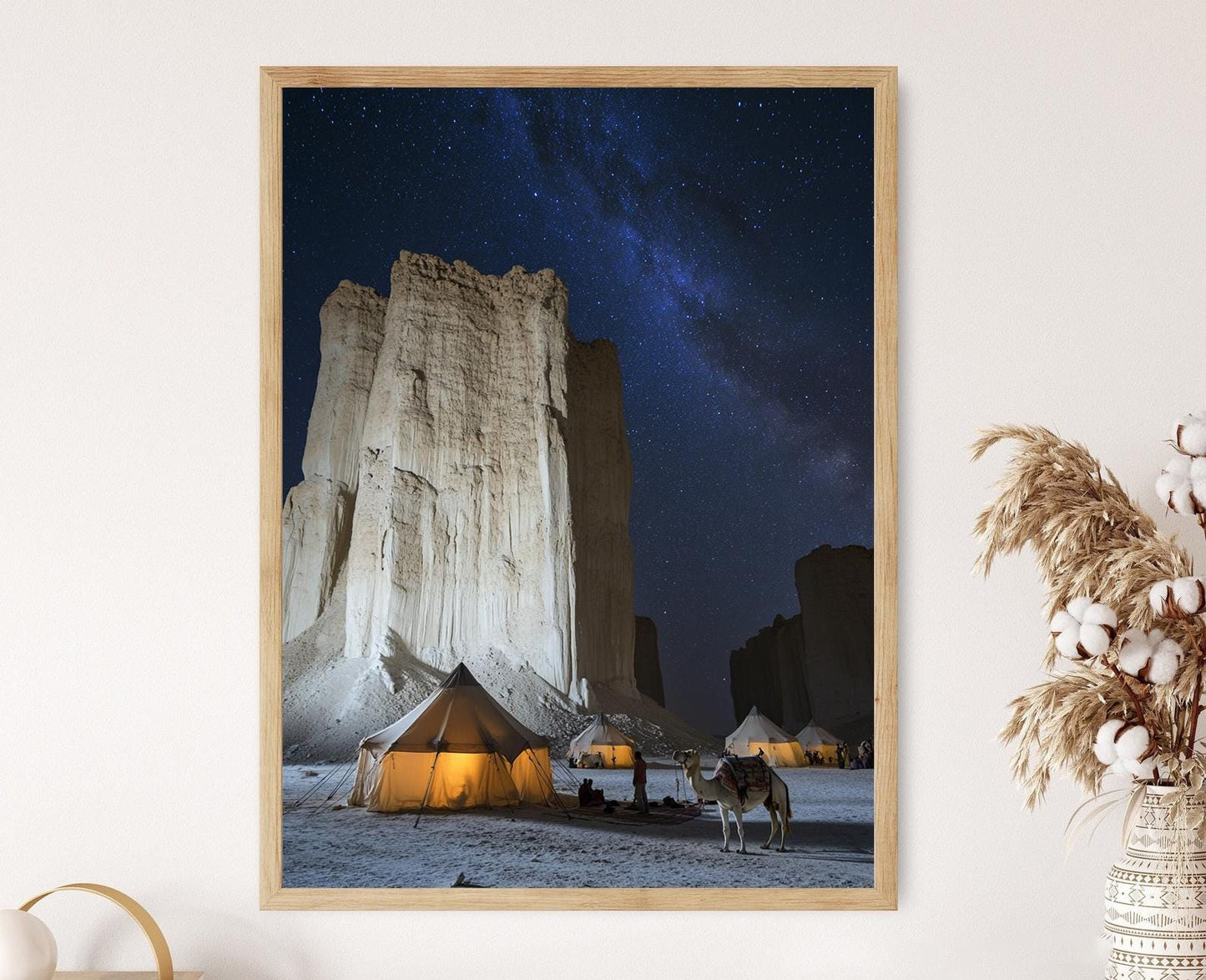 Poster „Weiße Wüste“ – Poster „Nomadenlager Farafra“