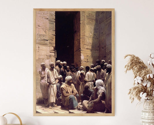 Affiche Marché des Esclaves du Caire – Poster Art inspiré par David Roberts