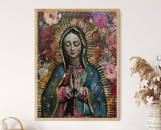 Affiche Notre-Dame de Guadalupe – Impression Art Sacré Inspirante