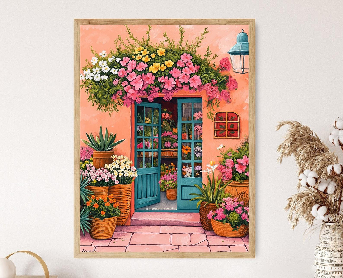 Affiche Fleurs du Nicaragua – Illustration des Fleurs Tropicales