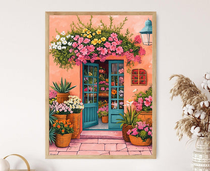 Affiche Fleurs du Nicaragua – Illustration des Fleurs Tropicales