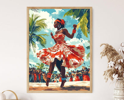 Affiche Atilogwu Igbo – Poster Art de Danse Traditionnelle Africaine