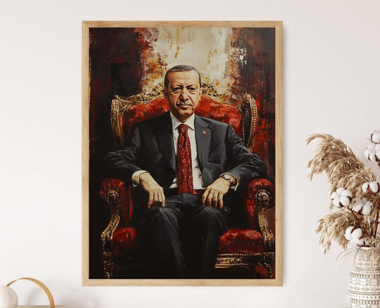 Affiche Recep Tayyip Erdoğan – Poster Portrait du Président de la Turquie