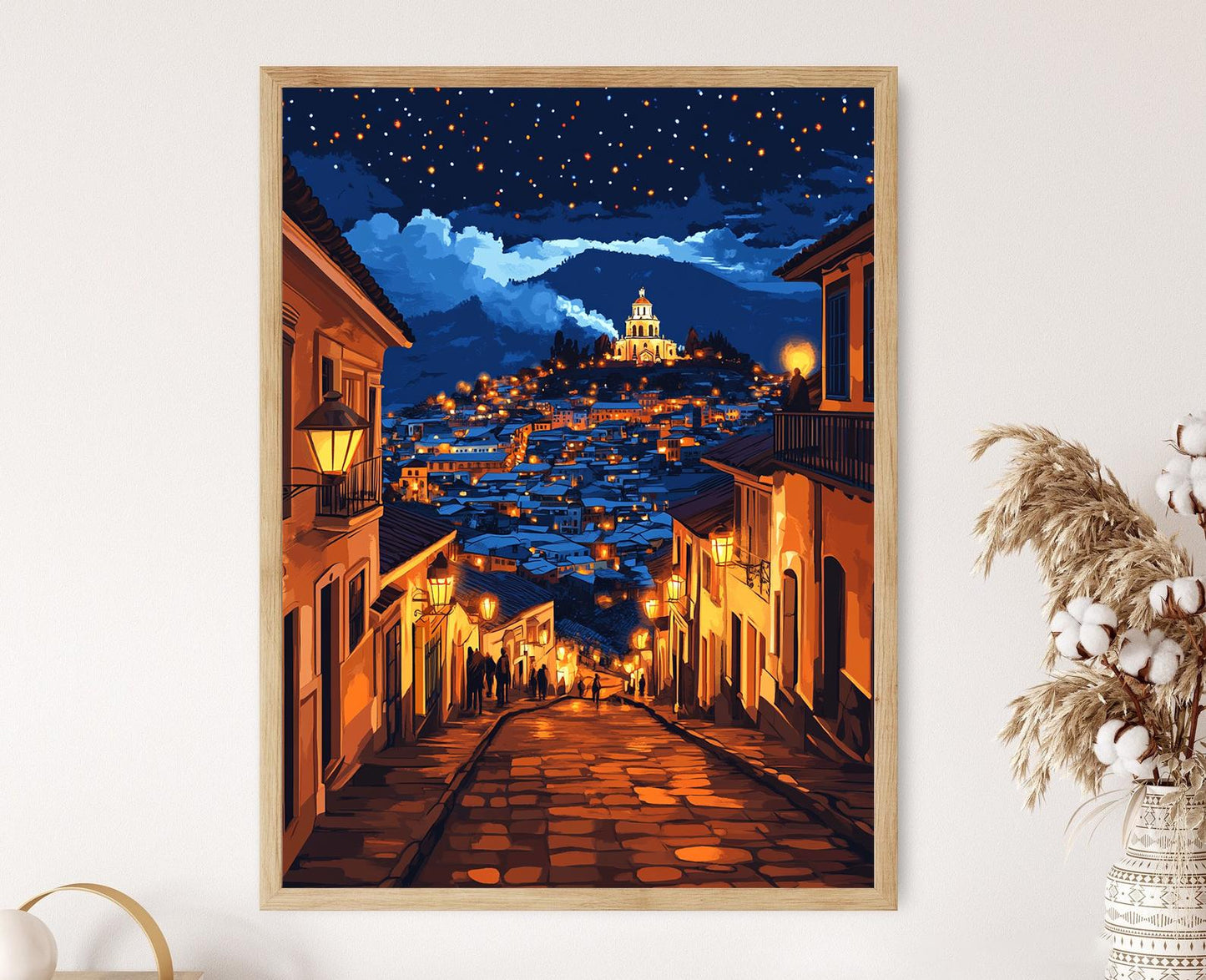 Affiche Quito en Hiver – Poster Ville Écossaise Neigeuse et Charme Colonial