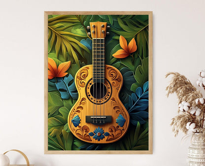 Affiche Cuatro Puertoricaine – Art Print Drapeau Culturel