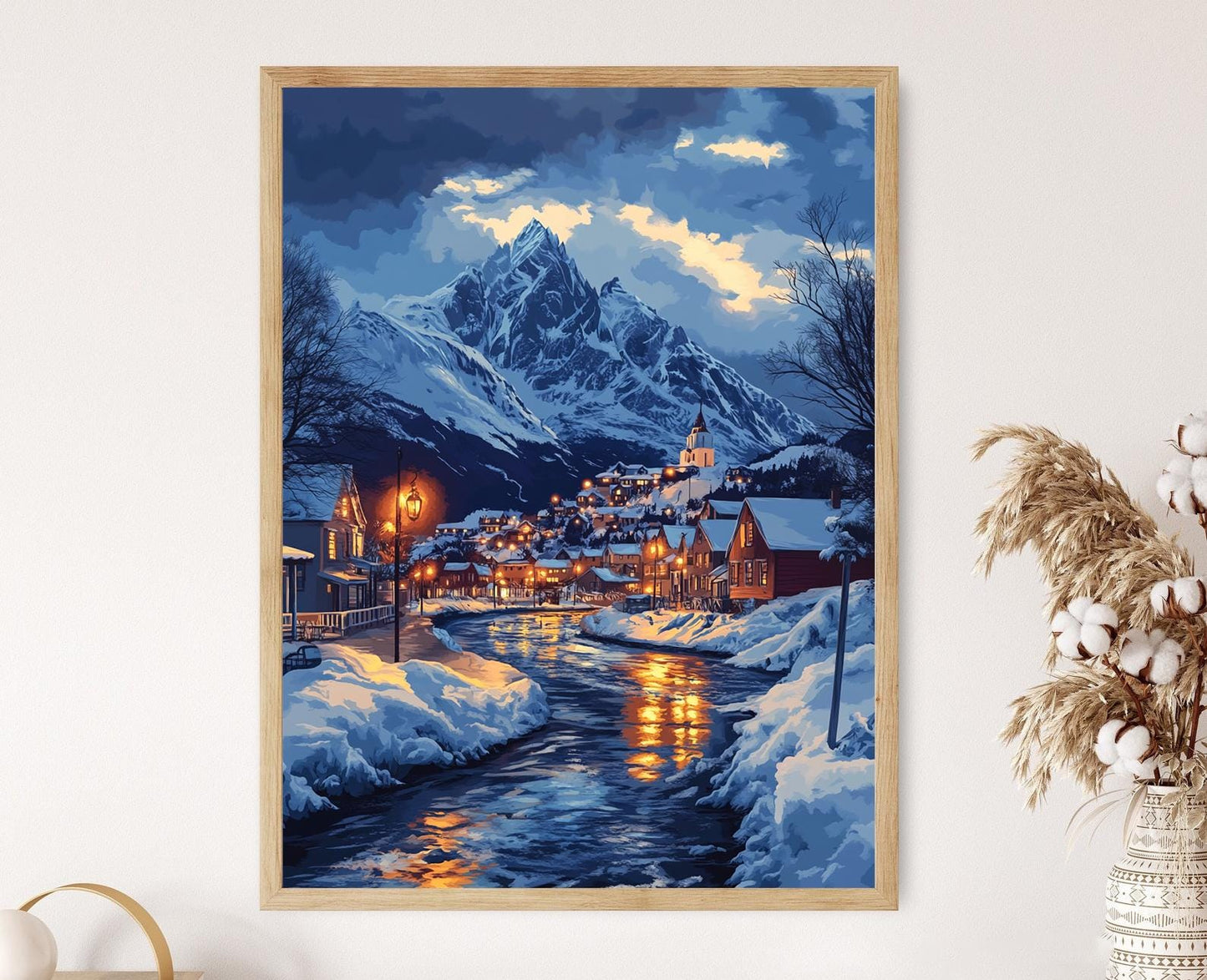 Affiche Ushuaia Hiver – Poster Scène de Neige en Argentine
