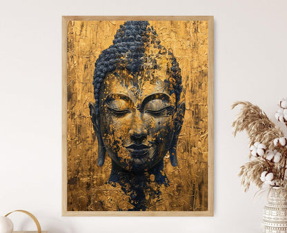 Affiche Bouddha Thaï Sérénité – Art Spirituel pour Décor de Méditation