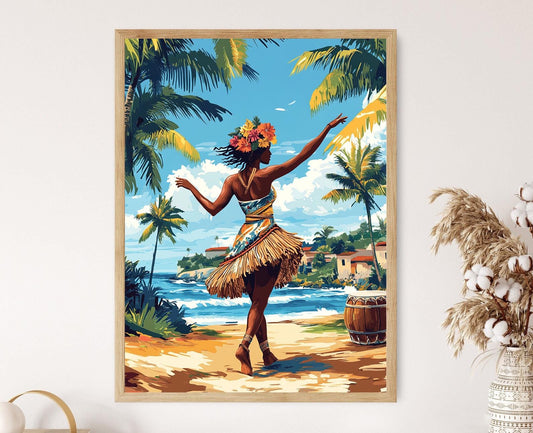 Affiche Danse Salegy – Impression Art de Madagascar, Décor Culturel