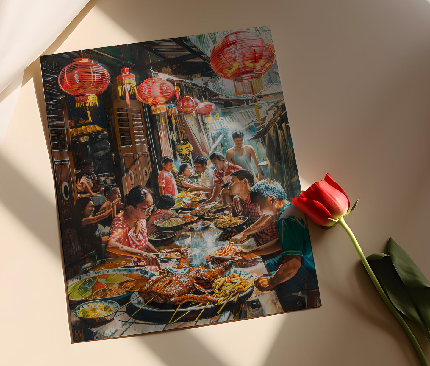 Affiche Fiesta Filipine – Poster d'Art Culturel Éclatant