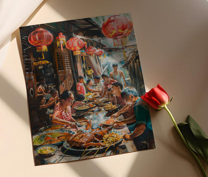 Affiche Fiesta Filipine – Poster d'Art Culturel Éclatant