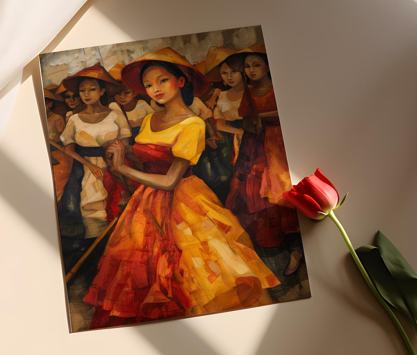 Affiche Tinikling – Impression Artistique des Danseurs Philippins