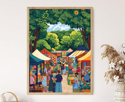 Affiche Foire d'Art de l'Arkansas – Illustration d'Articles Artisanaux