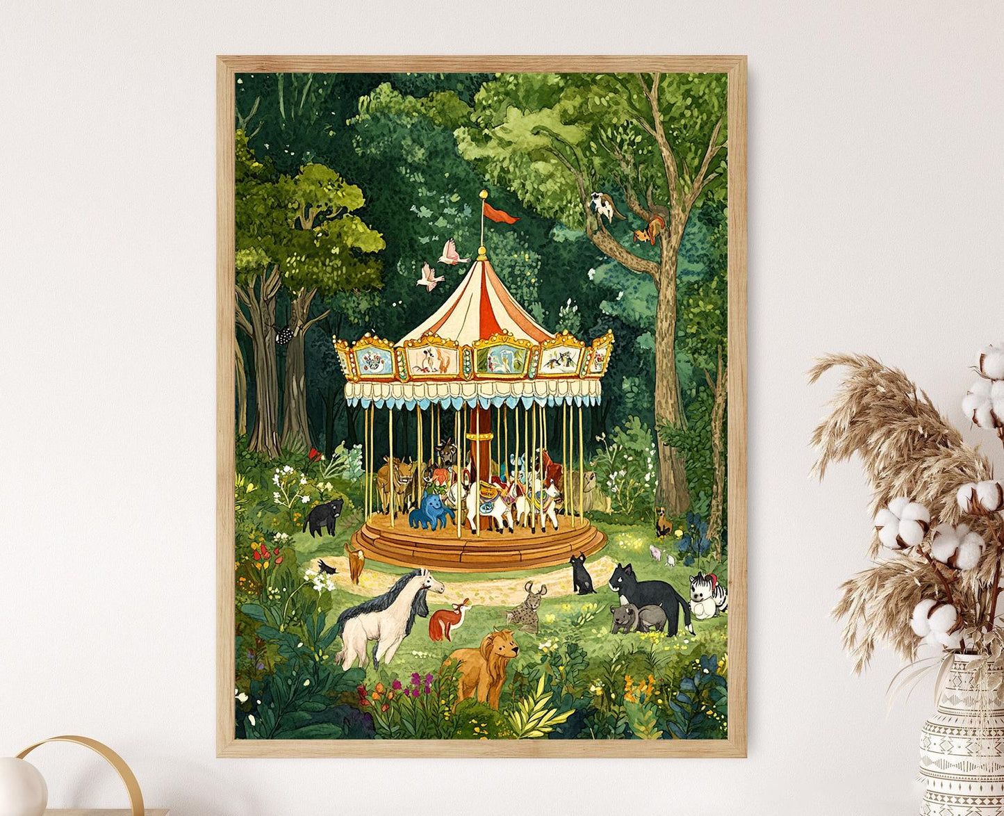 Affiche Zoo de Beardsley – Illustration Amusante pour Famille du Connecticut