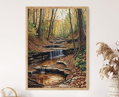 Affiche Parc d'État White Clay Creek – Poster Aventure en Plein Air, Delaware