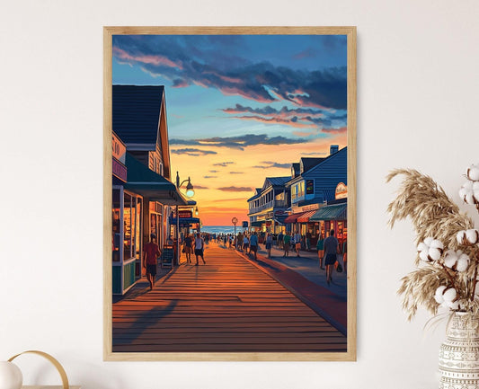 Affiche Rehoboth Beach – Impression Art de la Côte du Delaware
