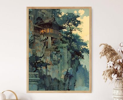 Affiche inspirée de Hiroshi Yoshida – Poster Paysage serein japonais